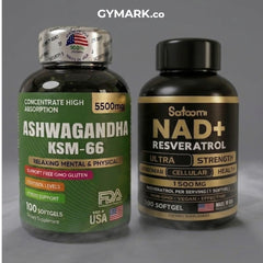 Combo Vitalidad Total: NAD+ Resveratrol & Ashwagandha KSM-66